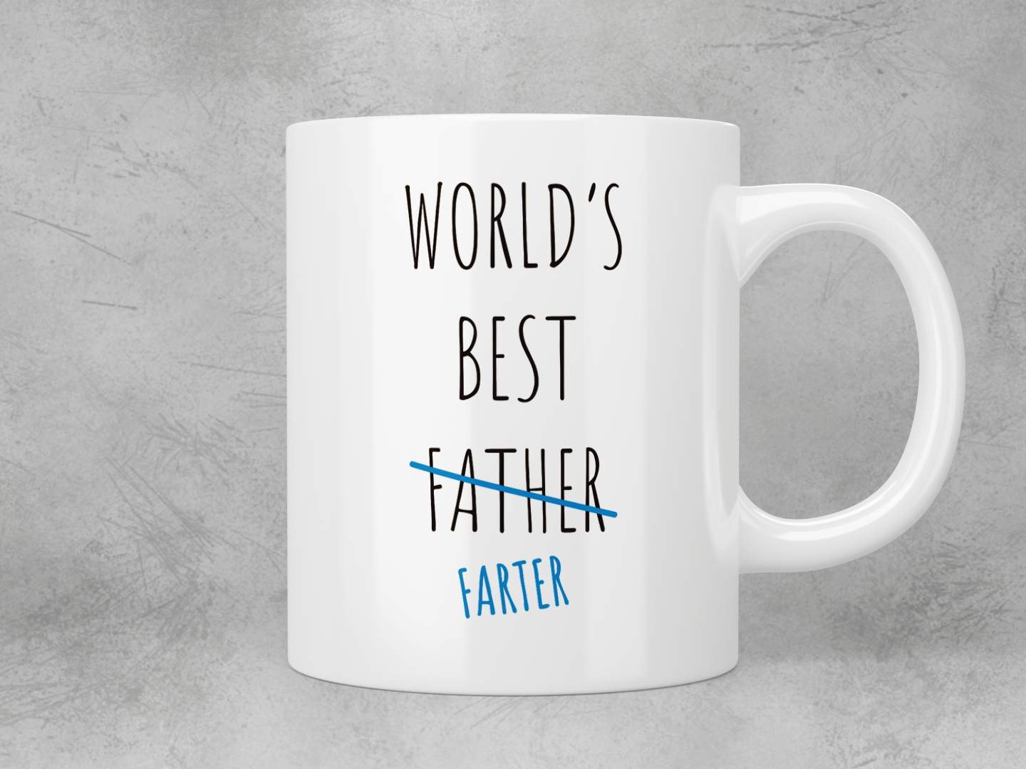 World’s best Father (Farter) mug - Jazzy Giraffe Mug