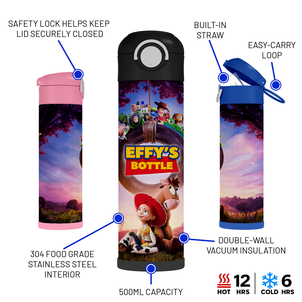 Personalised Toy Story Water Bottle