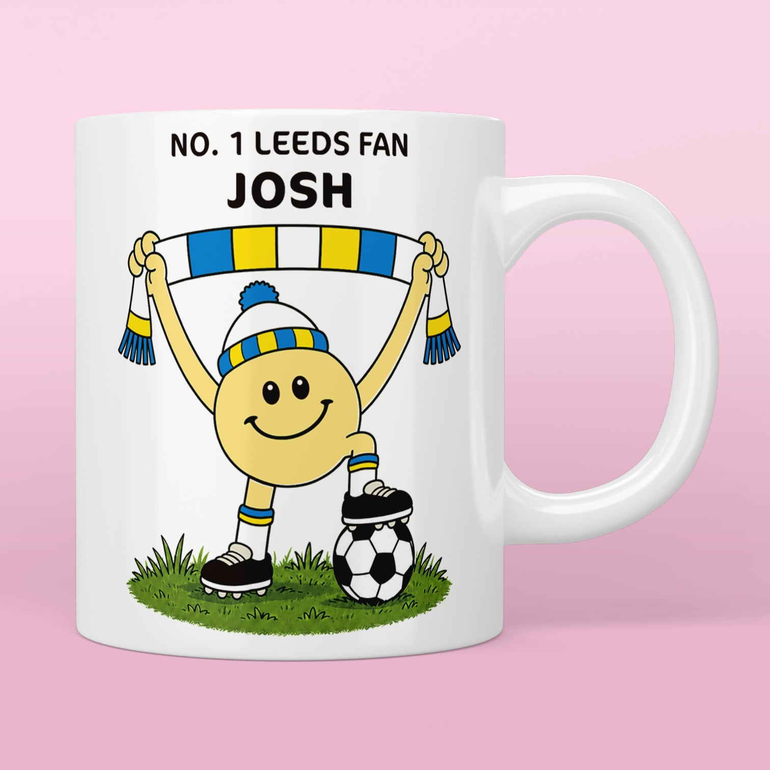 Personalised No. 1 Leeds Fan Mug