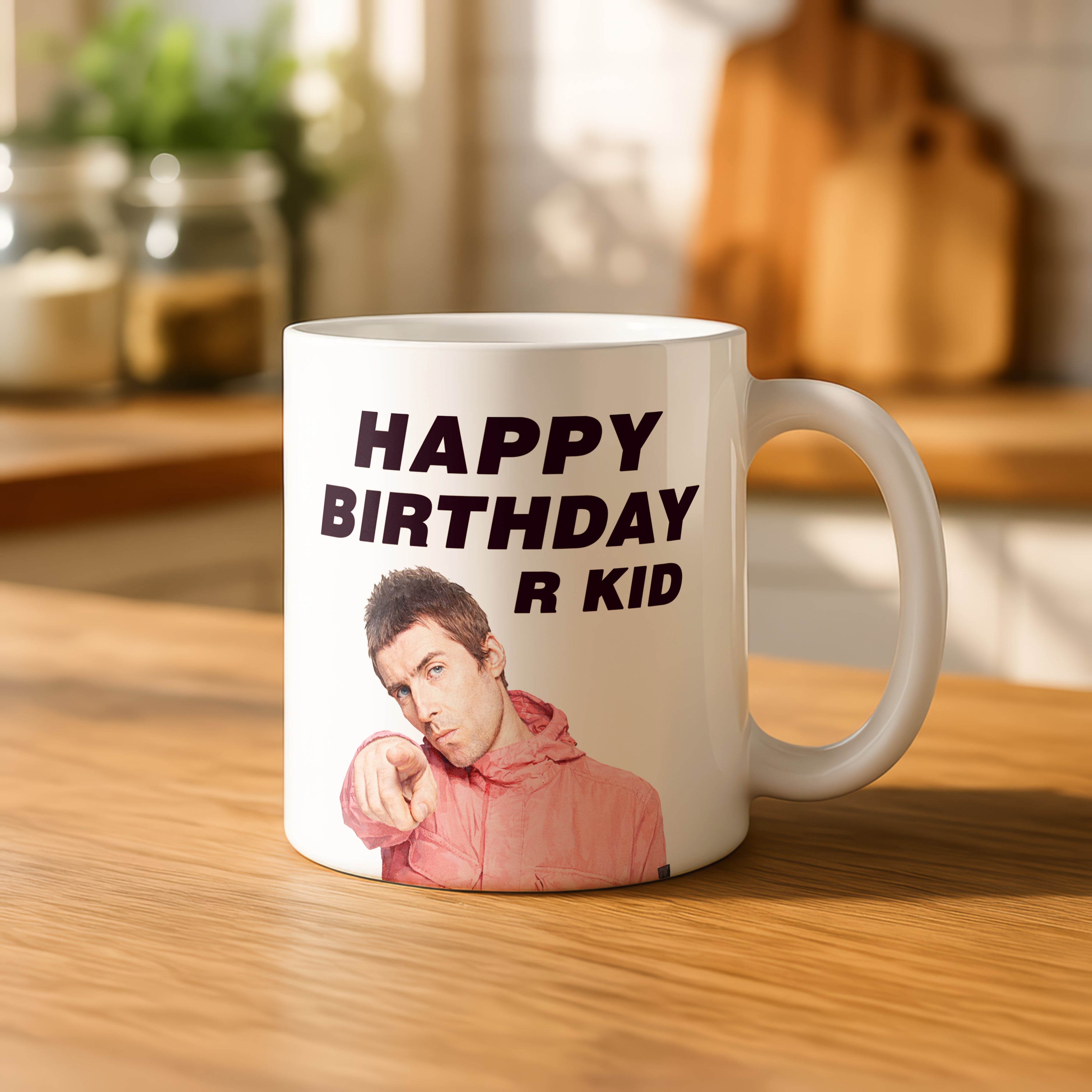 Liam Gallagher “Happy Birthday R Kid” Mug