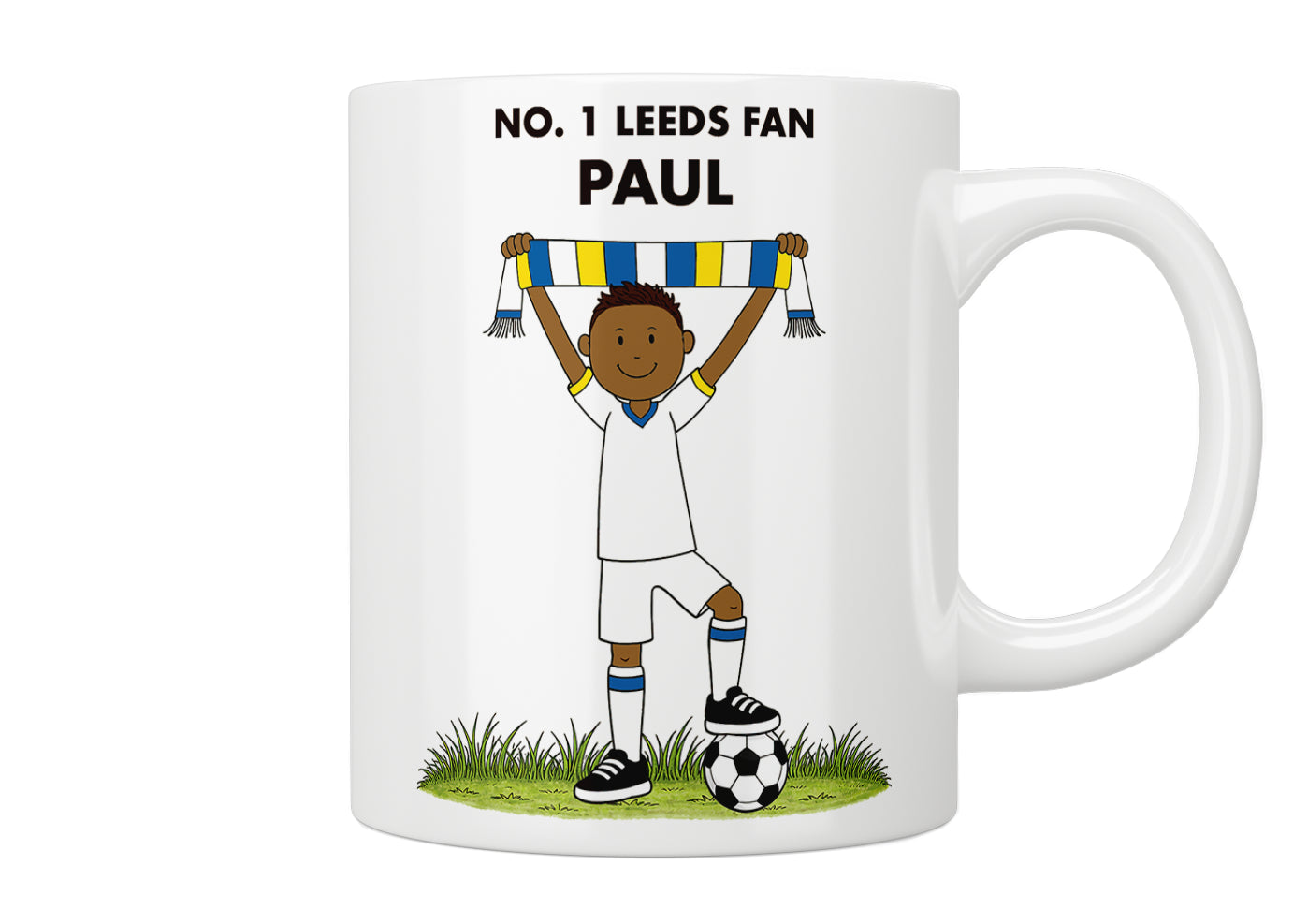 Personalised No. 1 Leeds Fan Mug