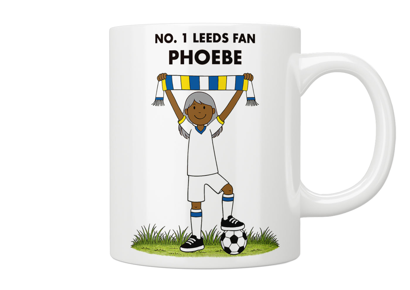 Personalised No. 1 Leeds Fan Mug