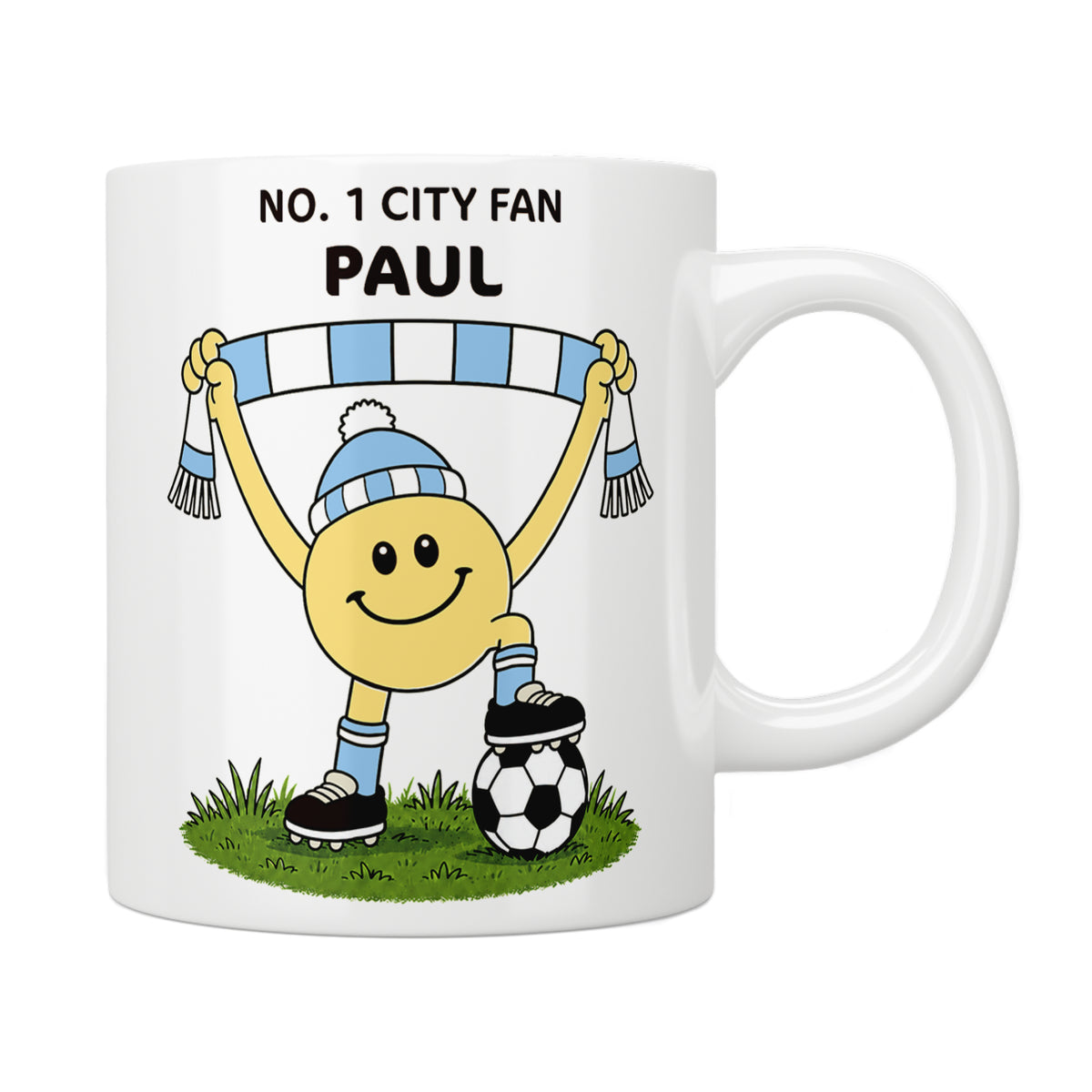 Personalised No. 1 City Fan Mug