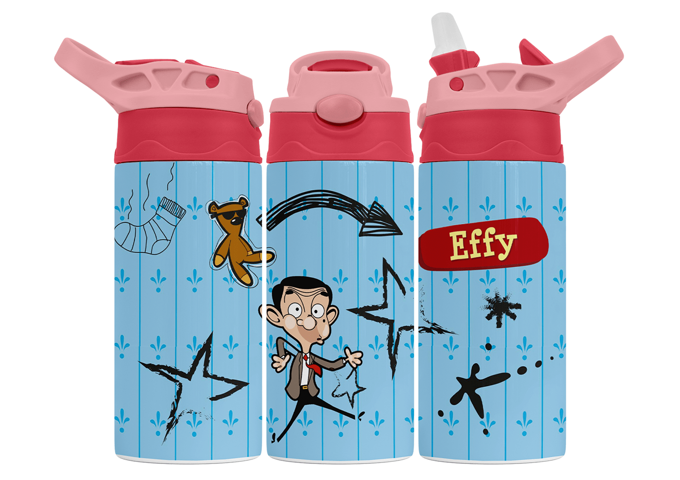 Personalised Mr Bean 350ml Bottle
