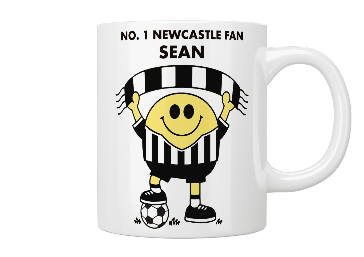 Personalised No. 1 Newcastle Fan Mug