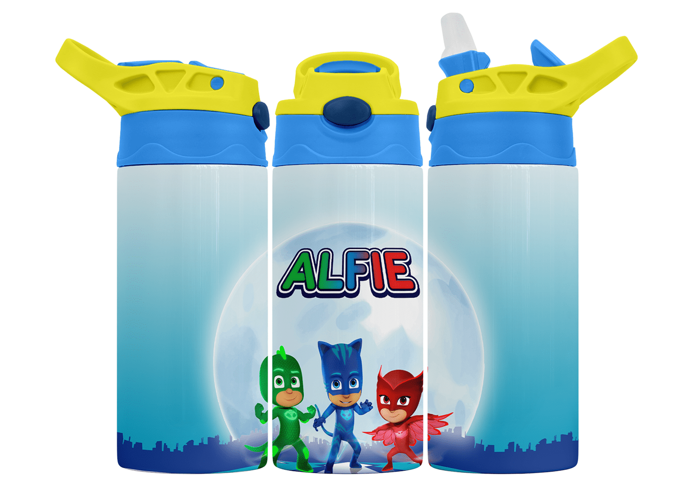 Personalised PJ Masks 350ml Bottle