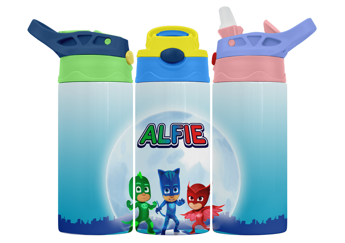 Personalised PJ Masks 350ml Bottle