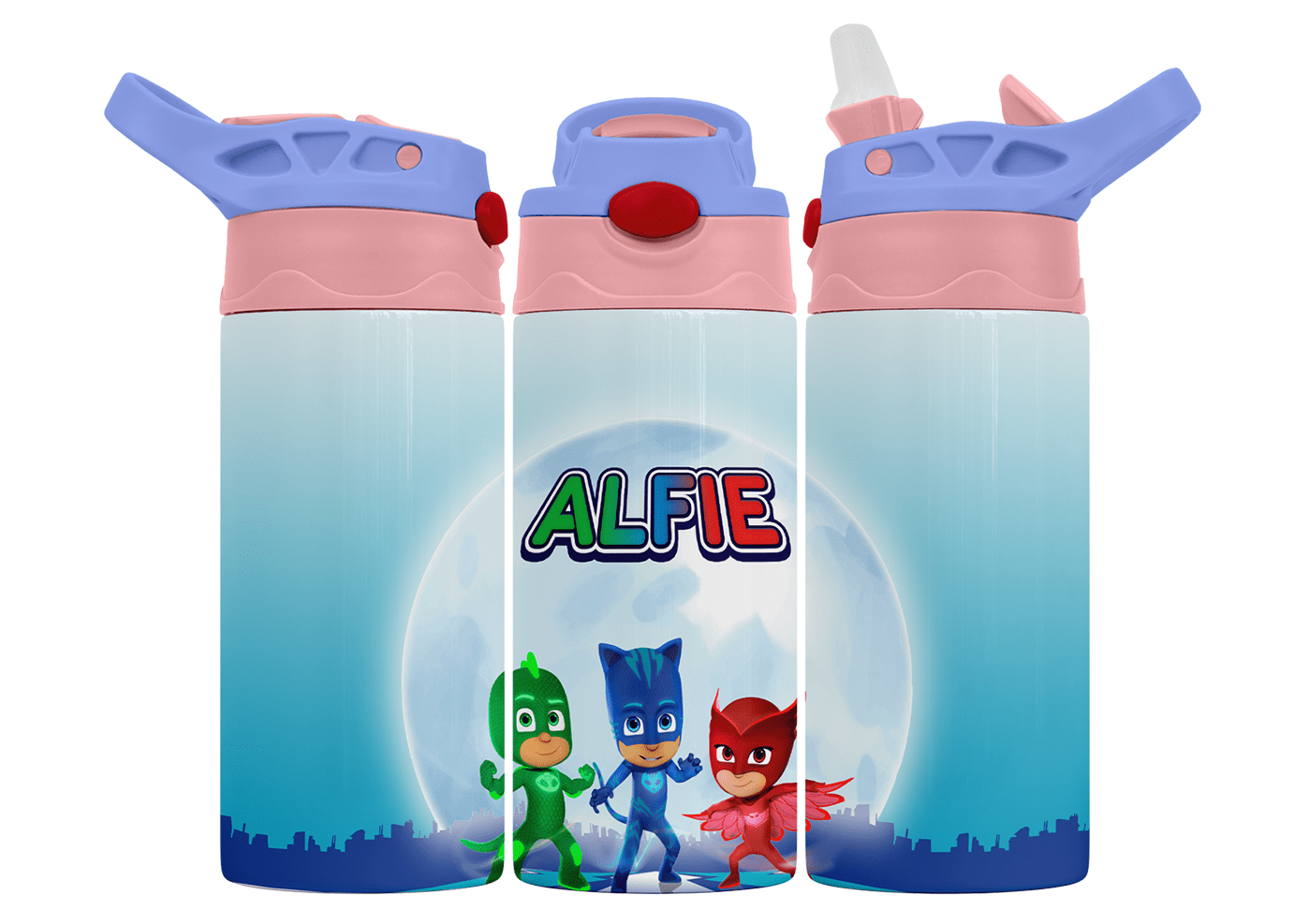 Personalised PJ Masks 350ml Bottle