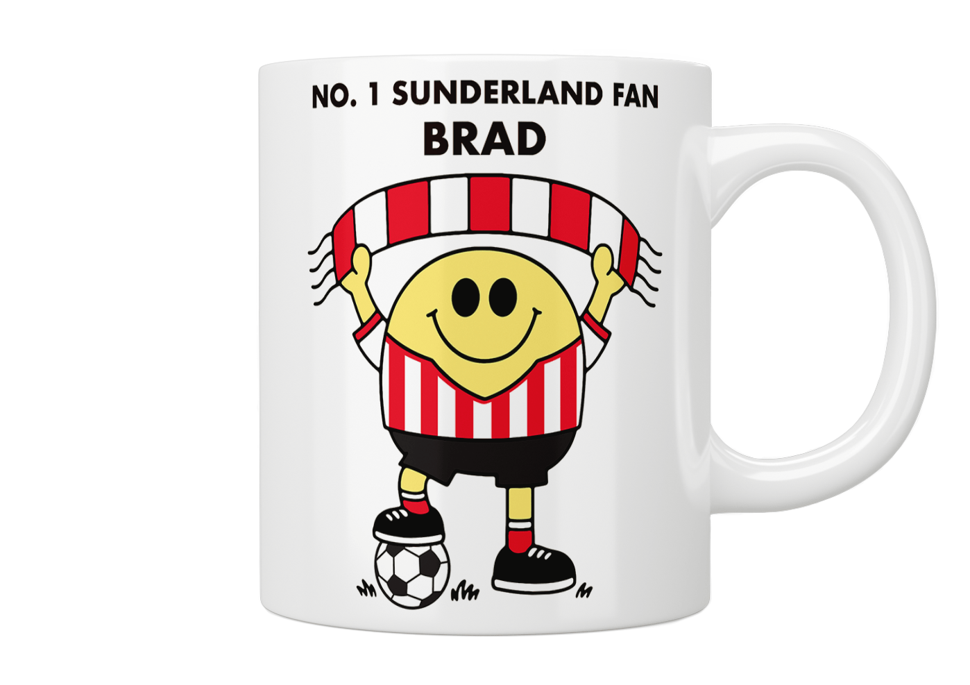 Personalised No. 1 Sunderland Fan Mug