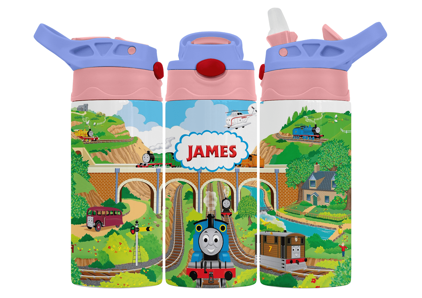 Personalised Thomas The Tank Engine & Friends 350ml Bottle