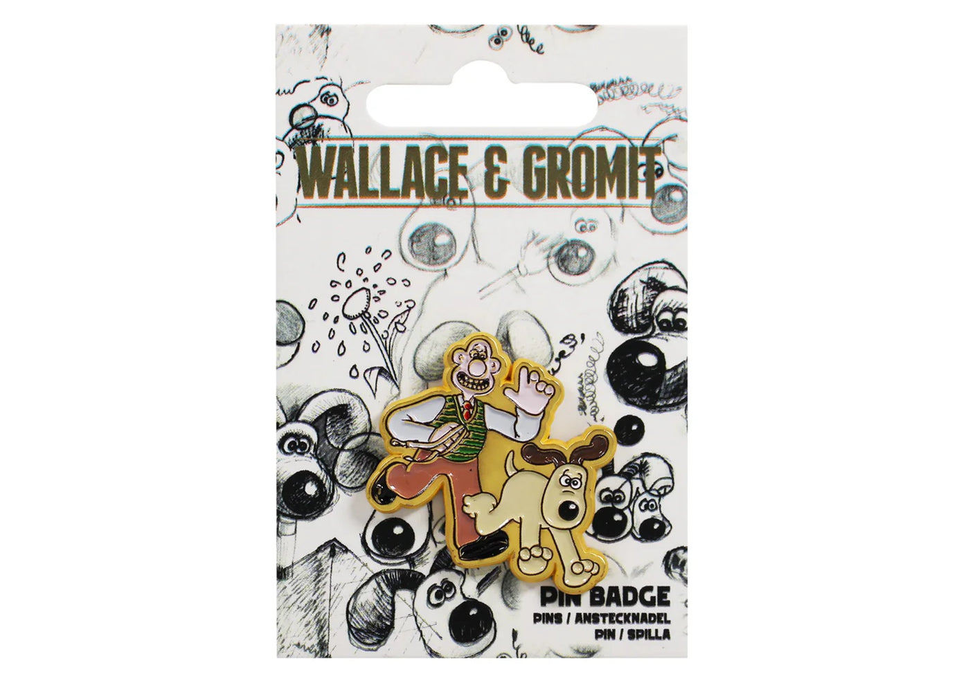 Wallace & Gromit Pin Badge