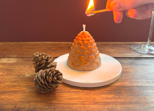 Pine Cone Christmas Scented Candle