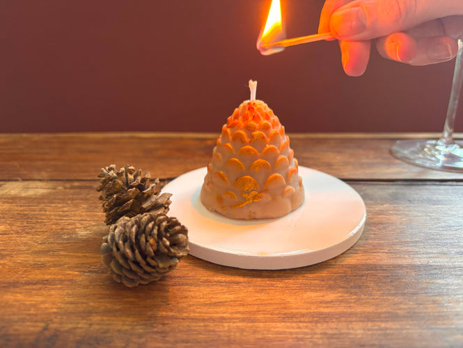 Pine Cone Christmas Scented Candle