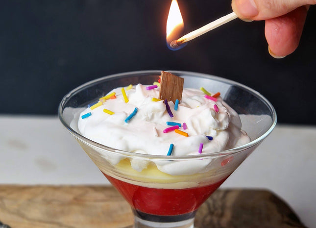 Trifle inspired Dessert Candle