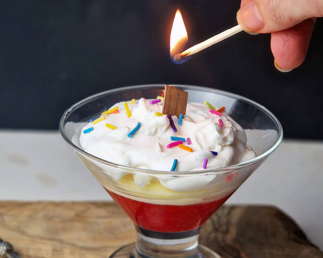 Trifle inspired Dessert Candle