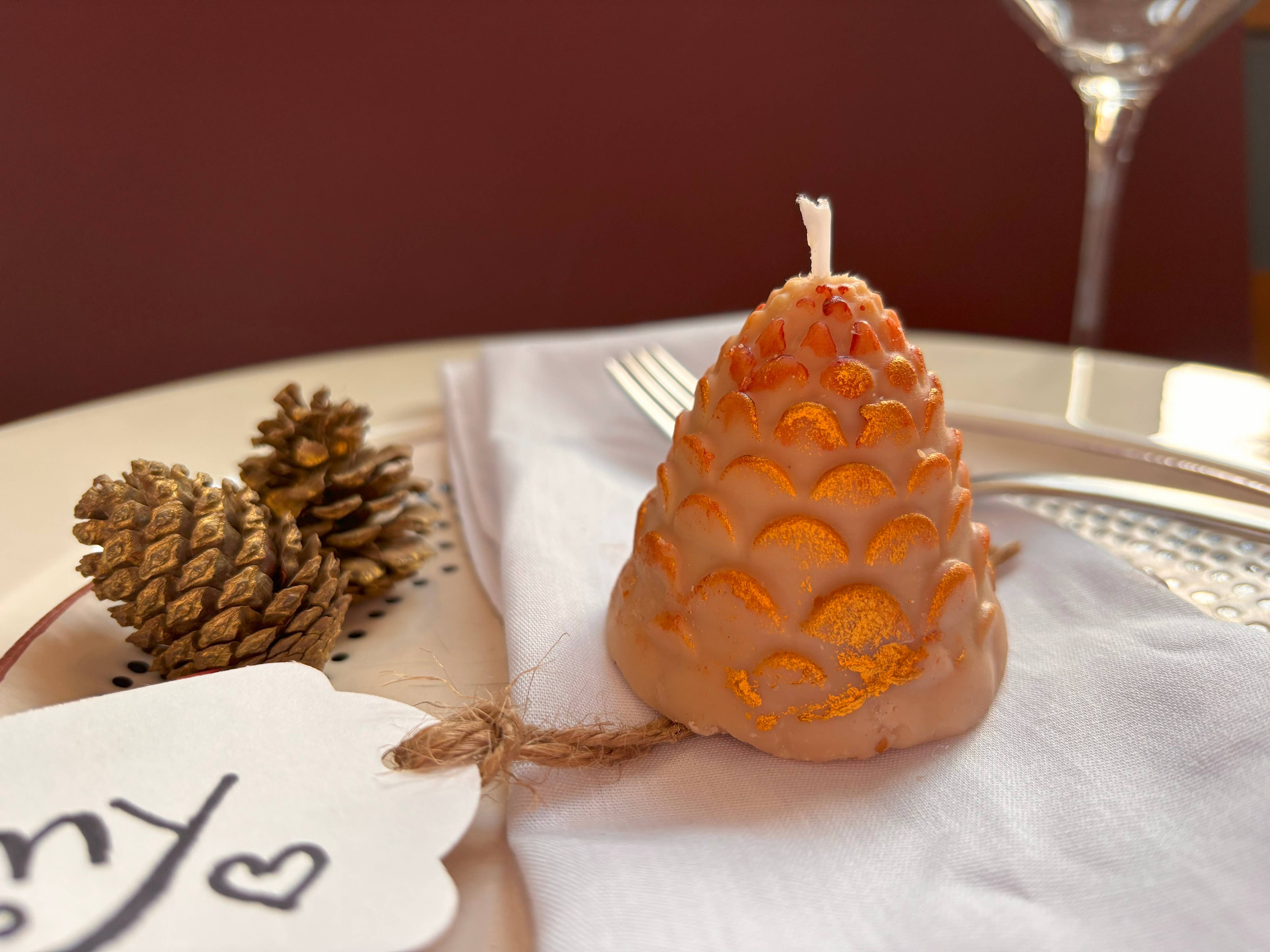 Pine Cone Christmas Scented Candle