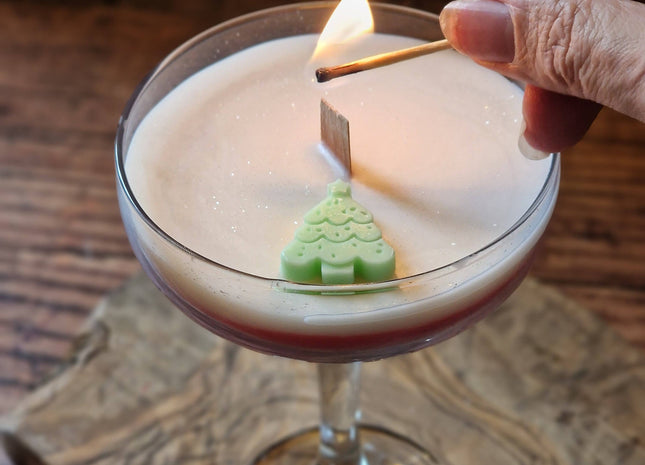 Christmas Tree Scented Christmas Cocktail Candle