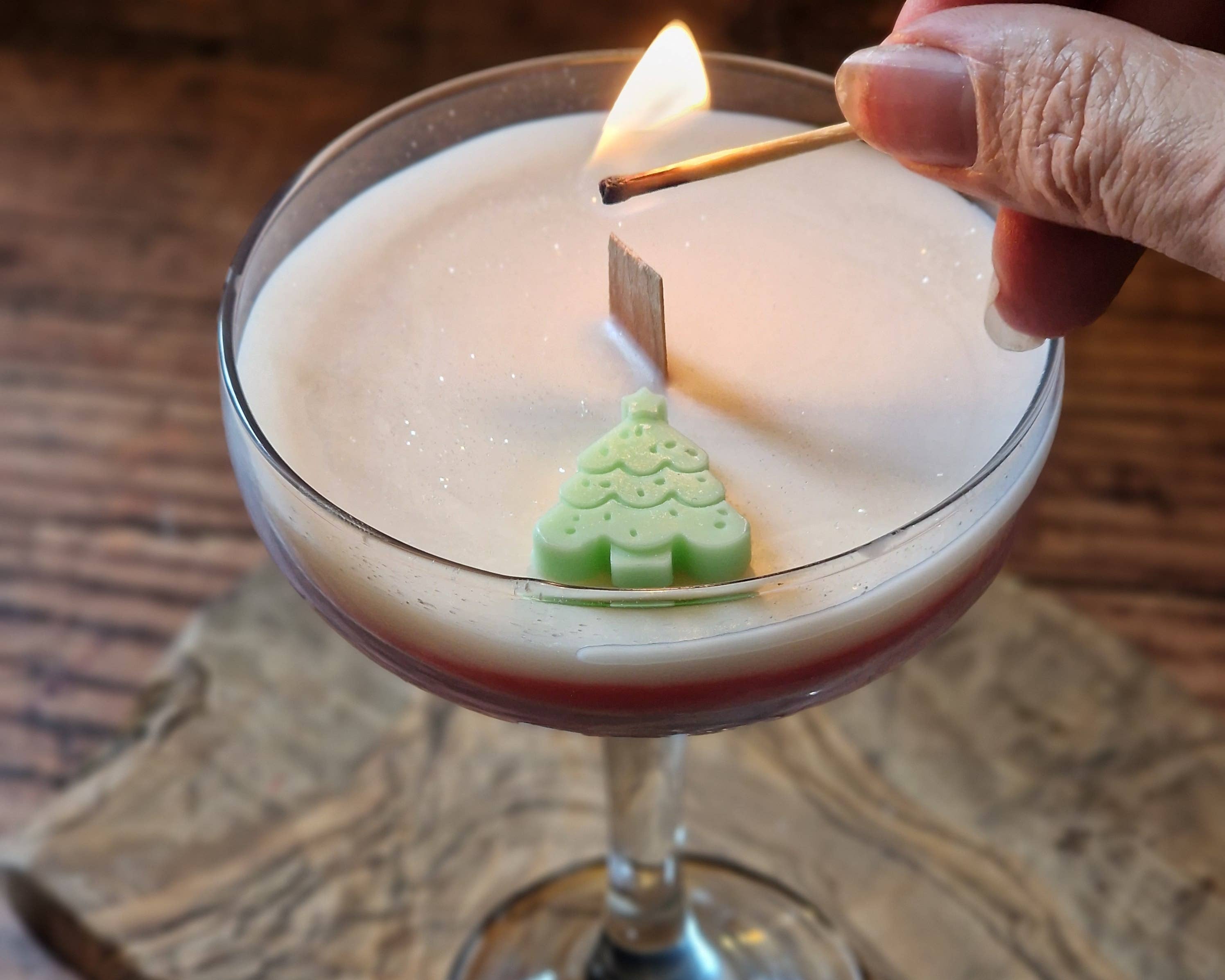Christmas Tree Scented Christmas Cocktail Candle