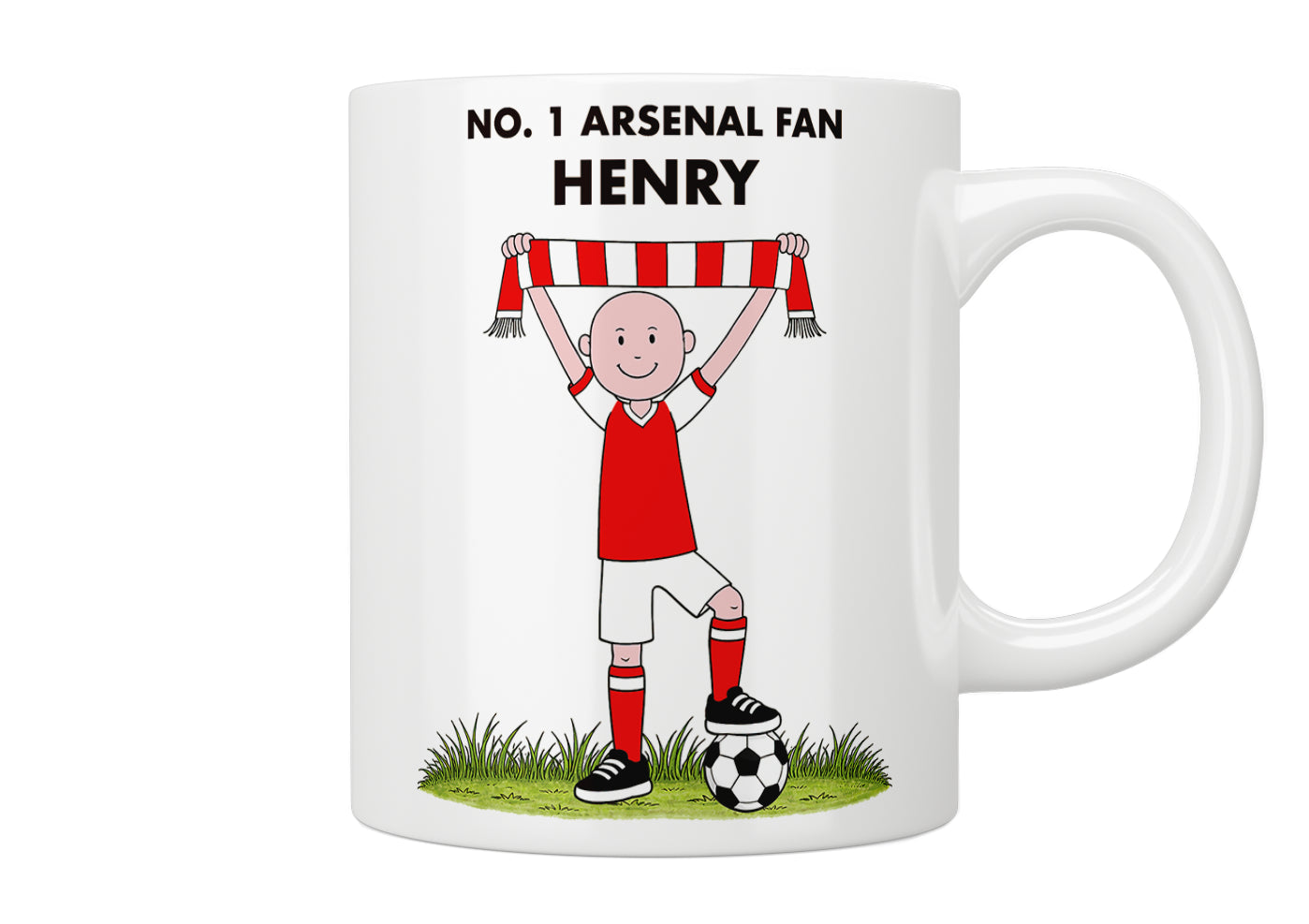 Personalised No. 1 Arsenal Mug