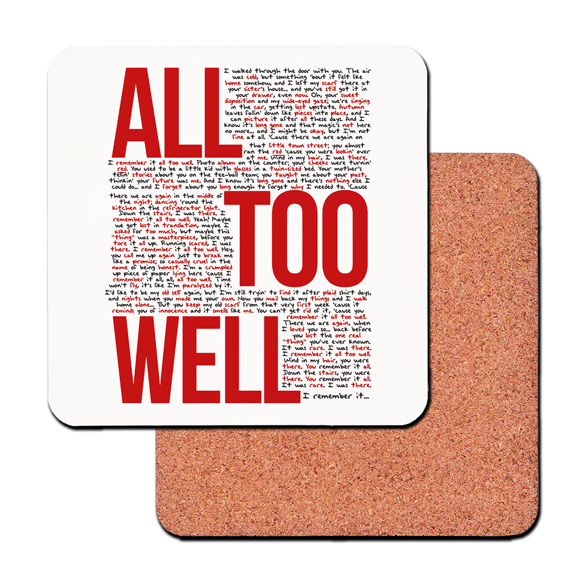 Taylor Swift “All Too Well” Lyrics Mug