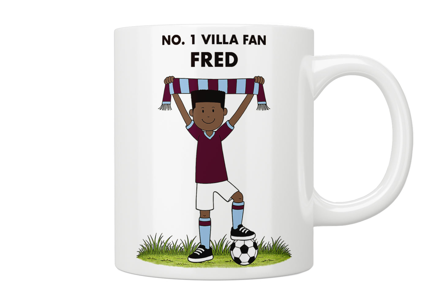Personalised No. 1  Aston Villa Fan Mug