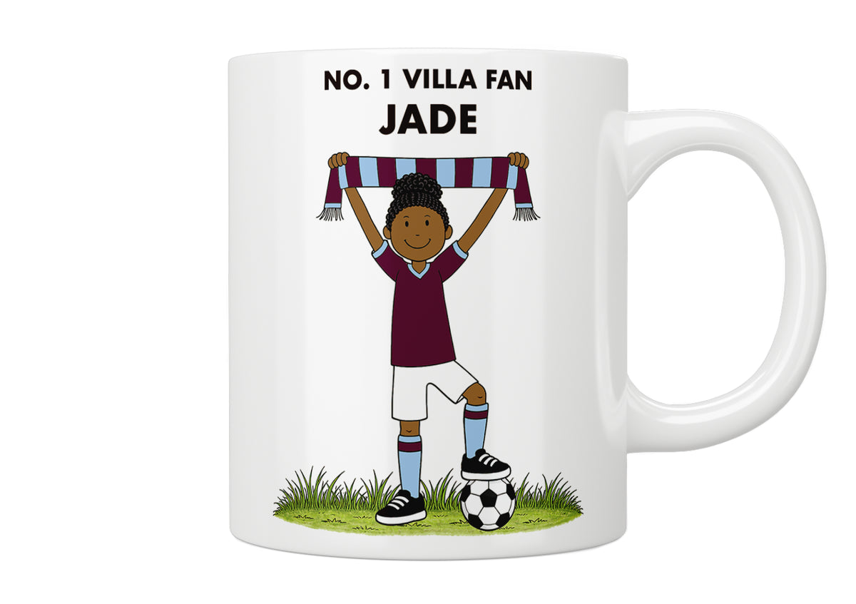 Personalised No. 1  Aston Villa Fan Mug