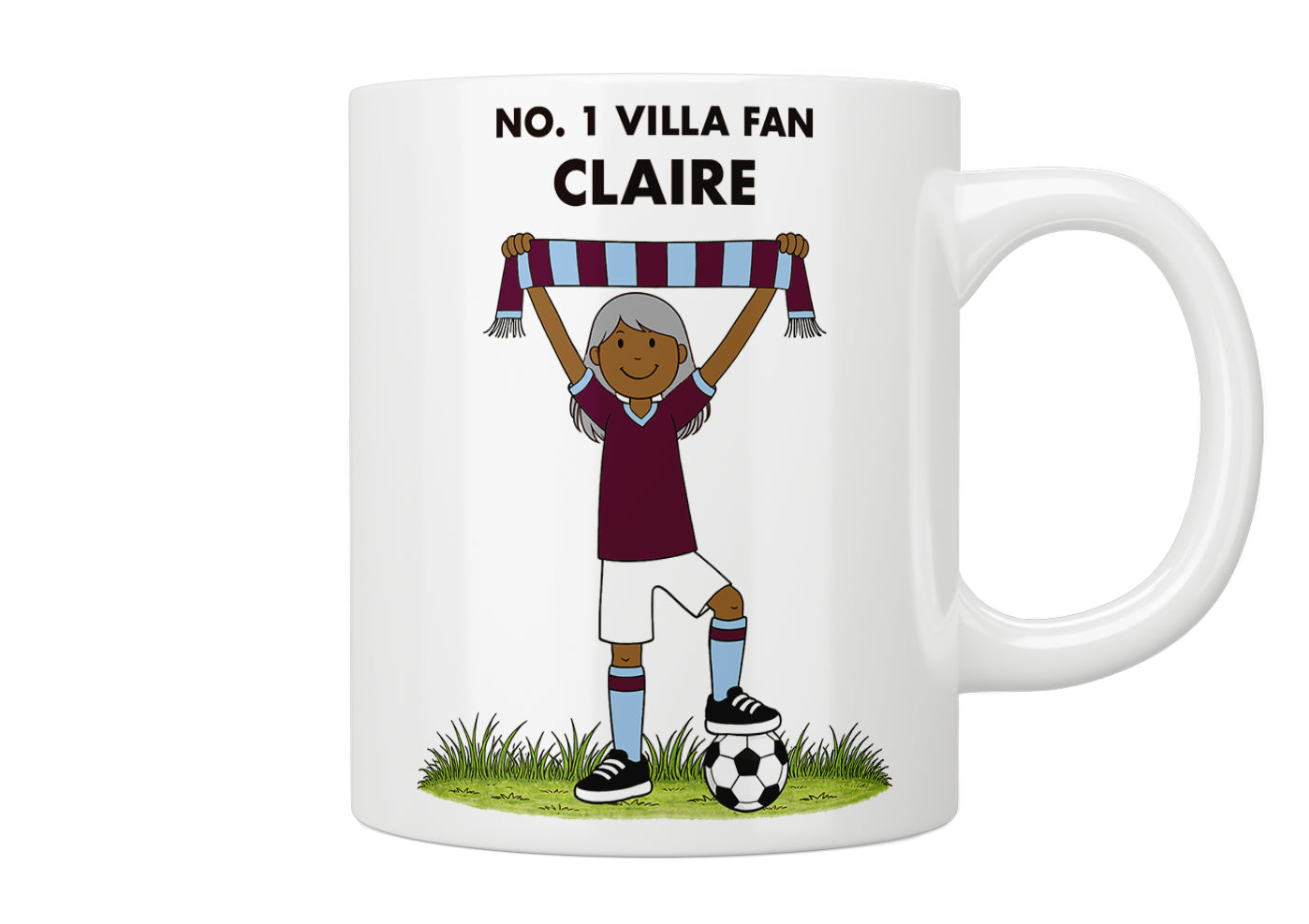 Personalised No. 1  Aston Villa Fan Mug