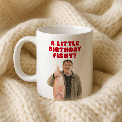 Friday Night Dinner “A little Birthday Fishy?” Jim Mug