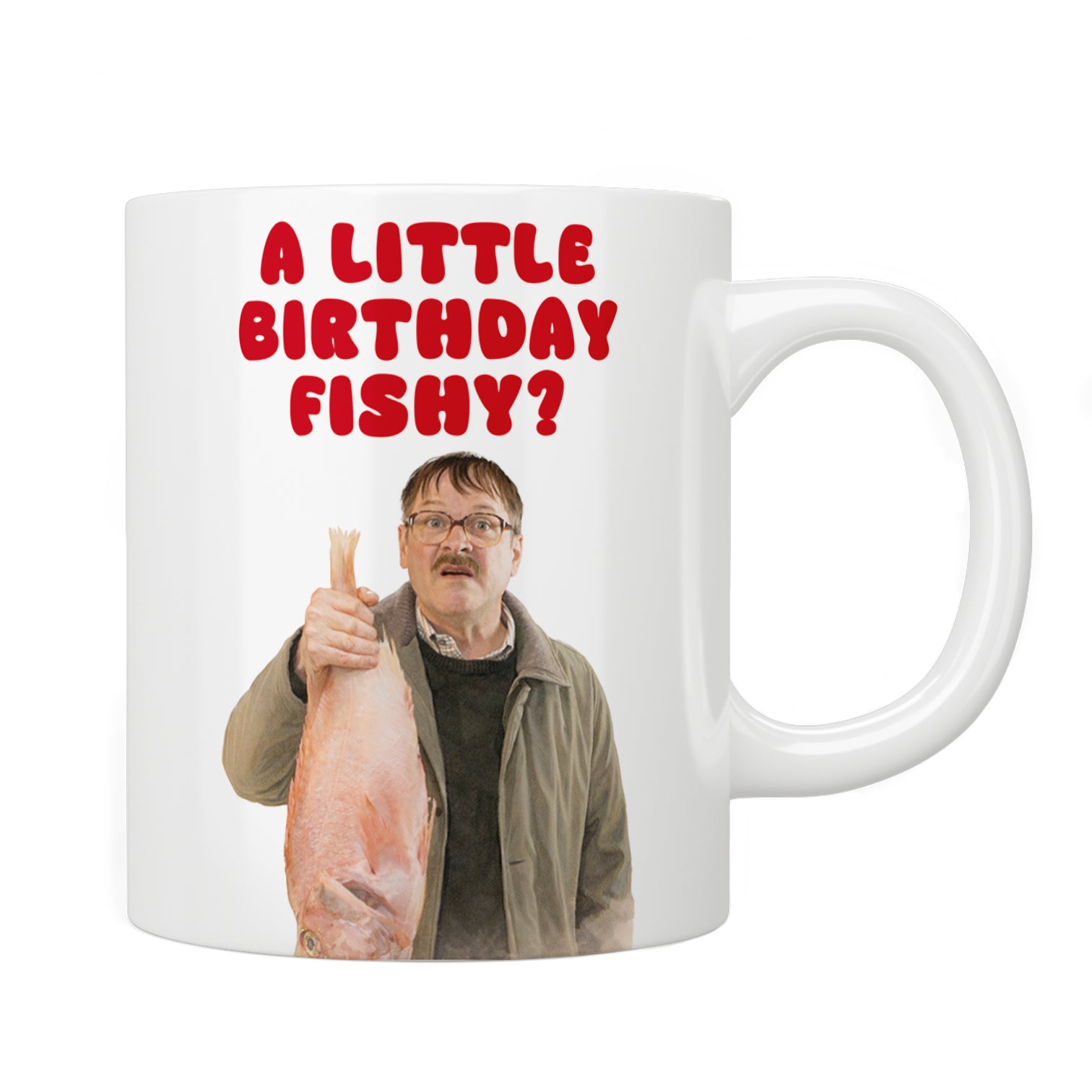 Friday Night Dinner “A little Birthday Fishy?” Jim Mug