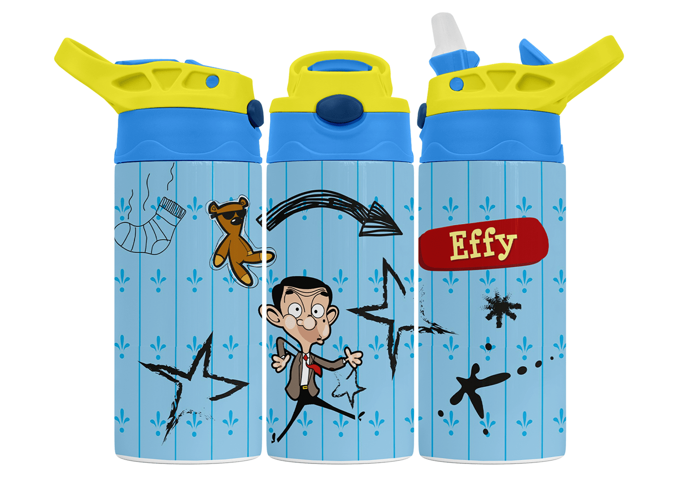 Personalised Mr Bean 350ml Bottle