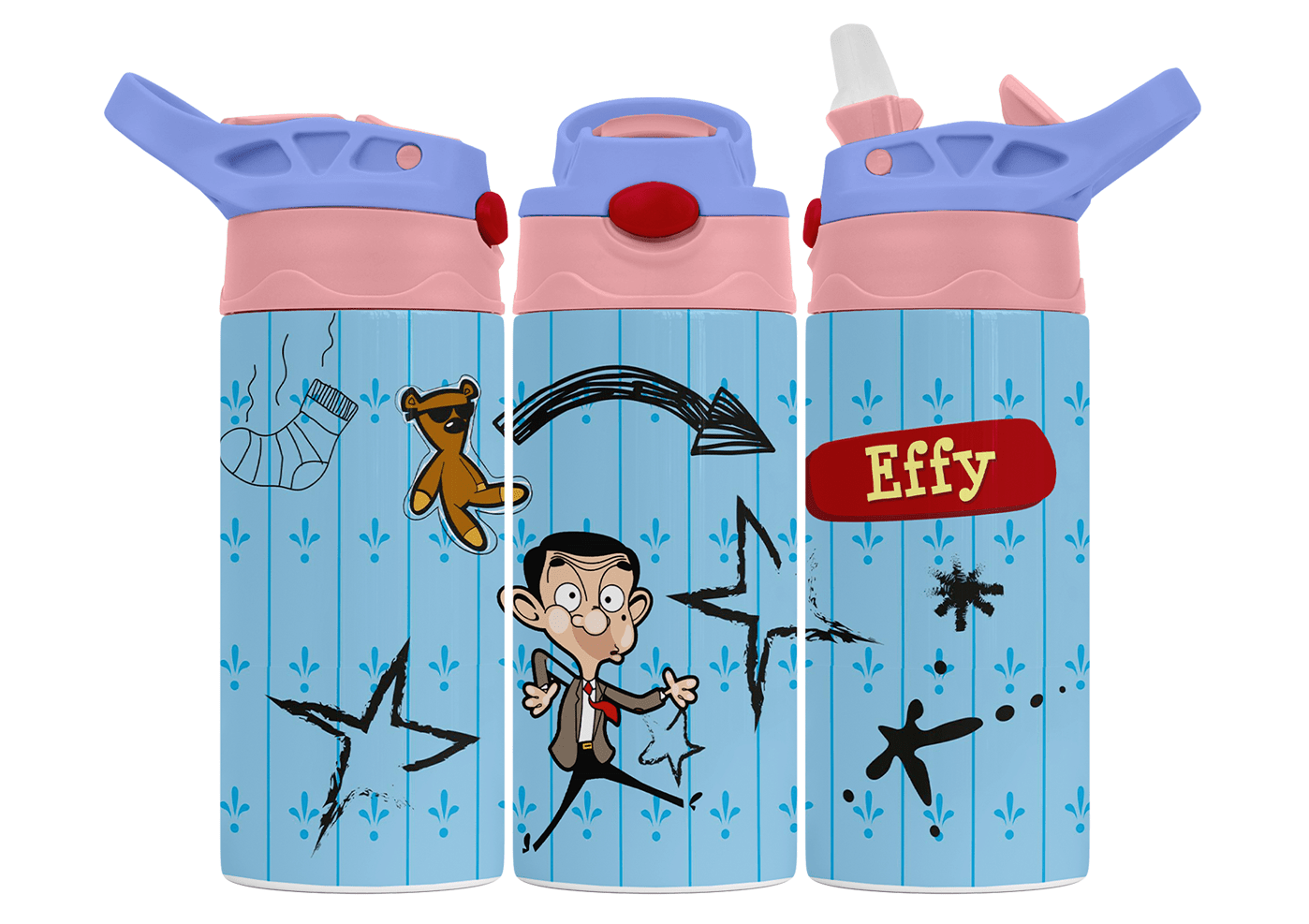 Personalised Mr Bean 350ml Bottle
