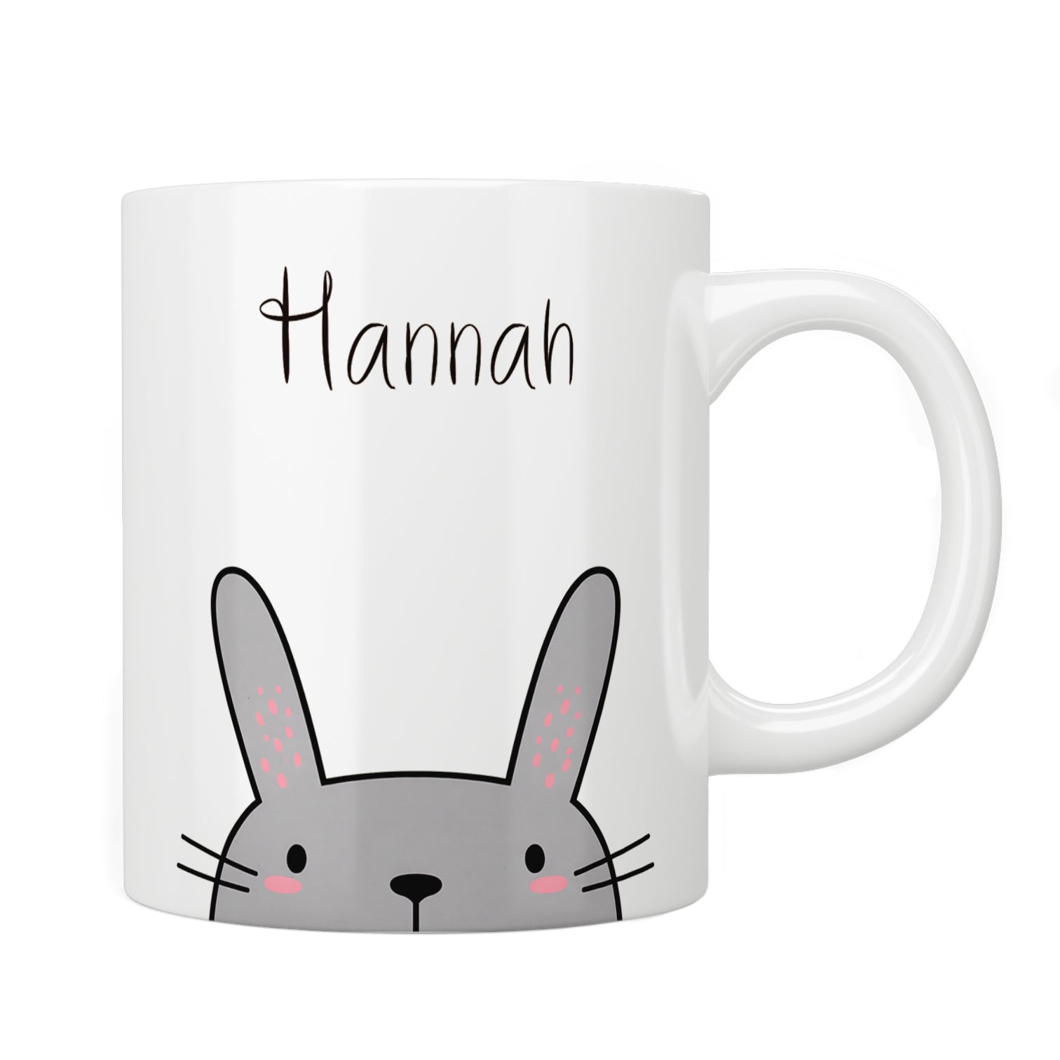 Personalised Bunny Head Mug