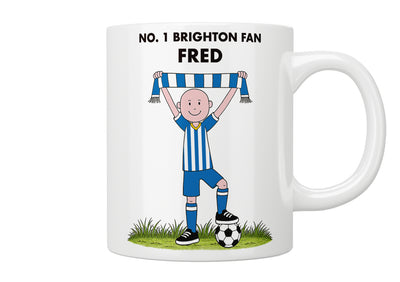 Personalised No. 1 Brighton Fan Mug