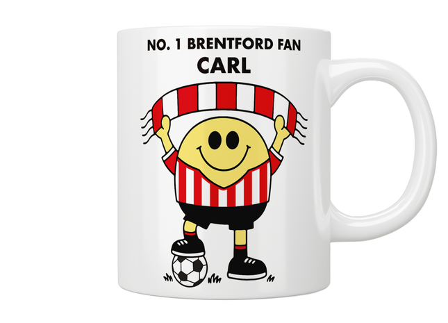 Personalised No. 1 Brentford Fan Mug