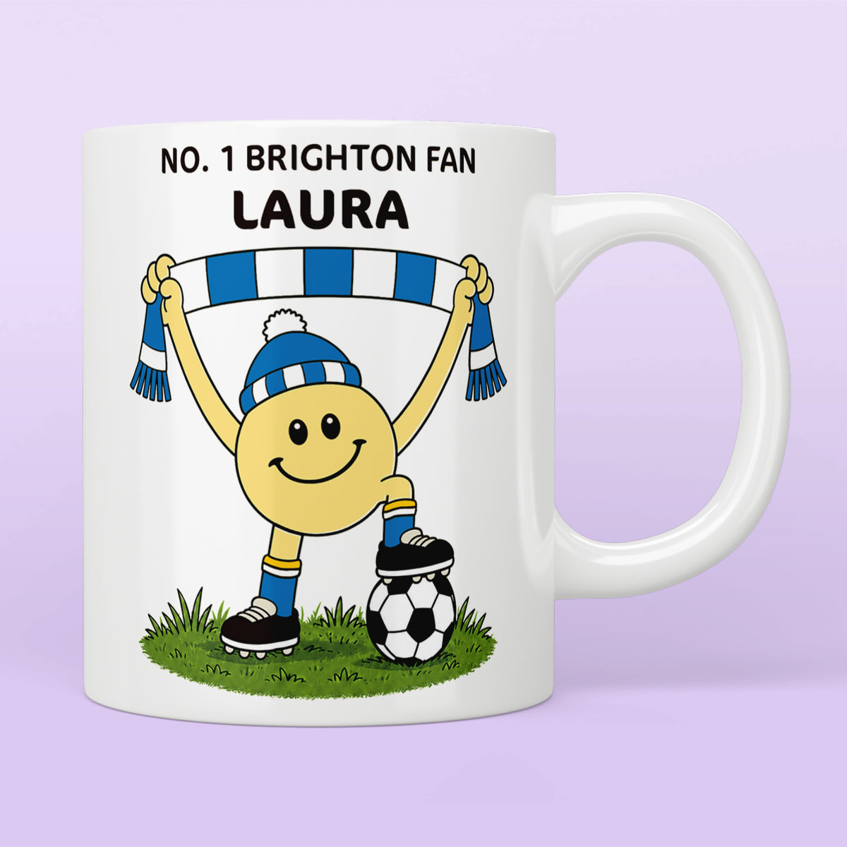 Personalised No. 1 Brighton Fan Mug