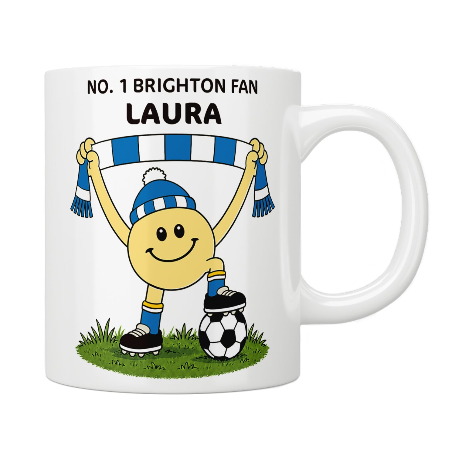 Personalised No. 1 Brighton Fan Mug