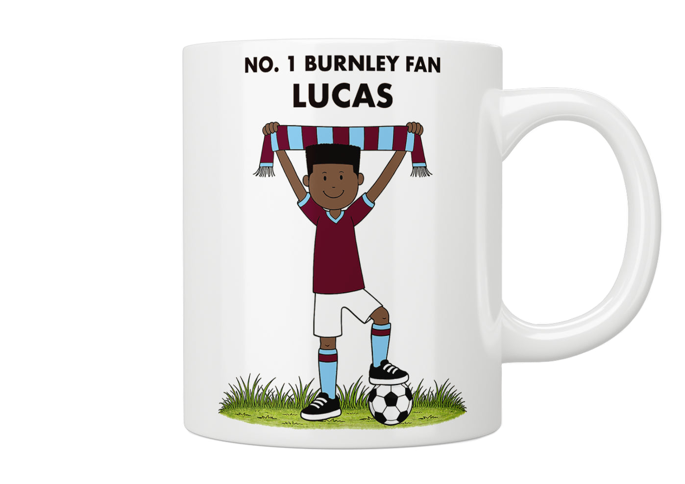 Personalised No. 1 Burnley Fan Mug