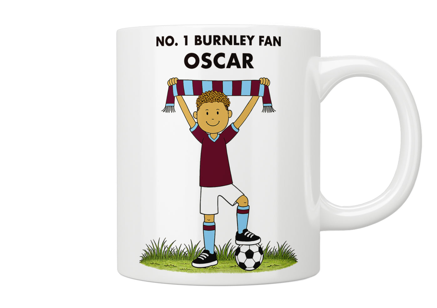 Personalised No. 1 Burnley Fan Mug