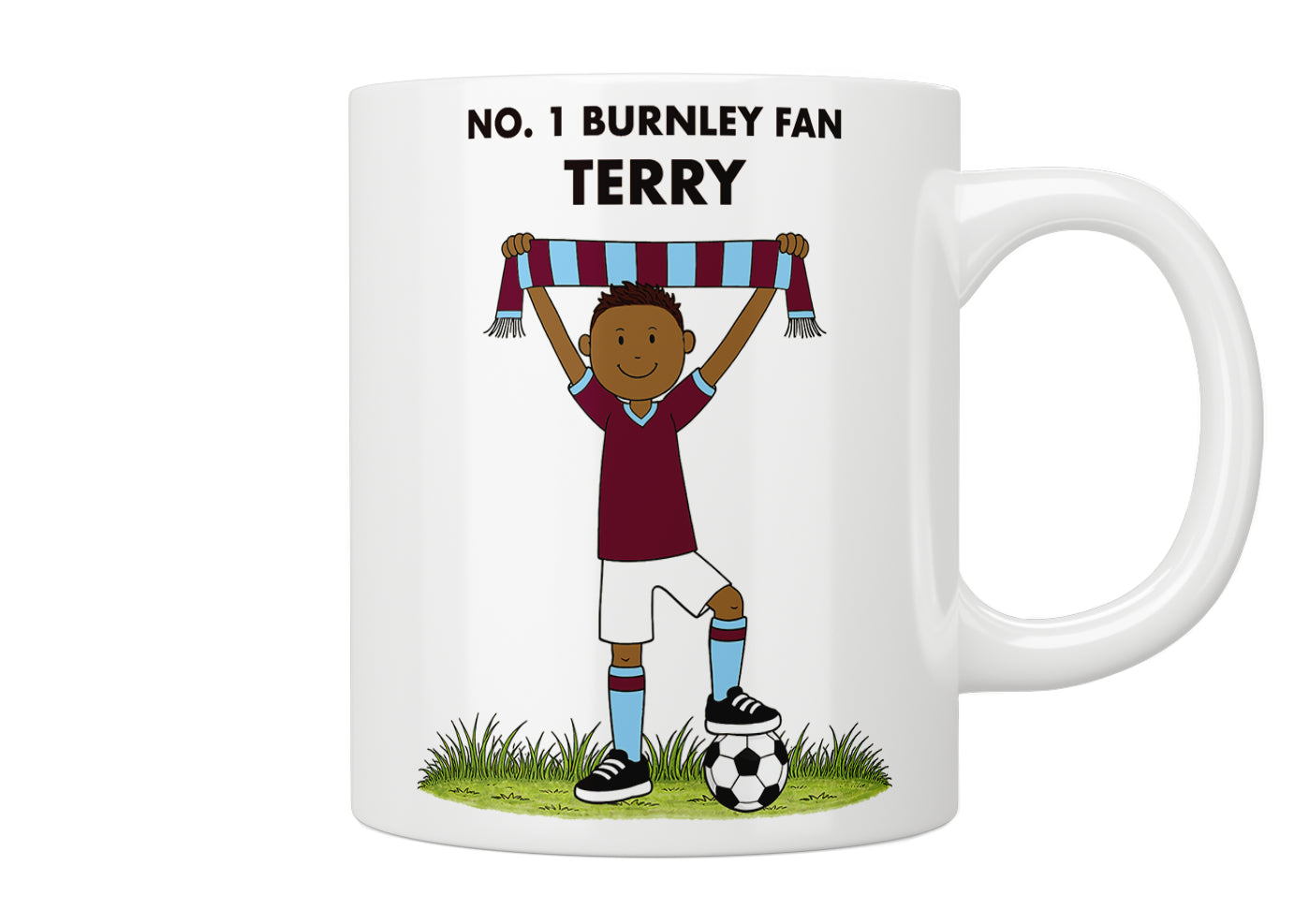 Personalised No. 1 Burnley Fan Mug