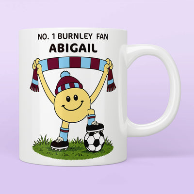Personalised No. 1 Burnley Fan Mug