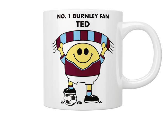 Personalised No. 1 Burnley Fan Mug