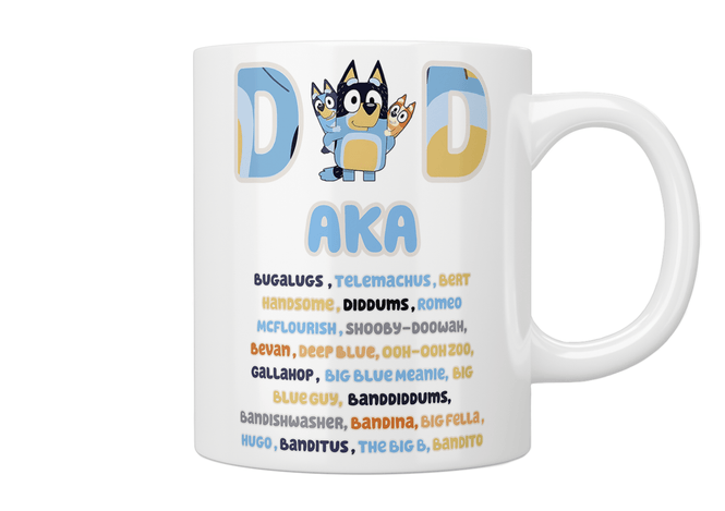 Bluey DAD - AKA... Nickname Mug