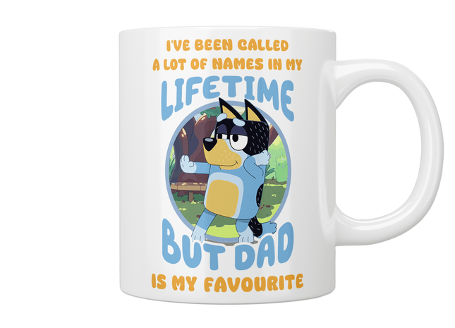 Bluey: "But Dad Is My Favourite" Mug