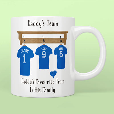 Personalised Daddy's Team Mug