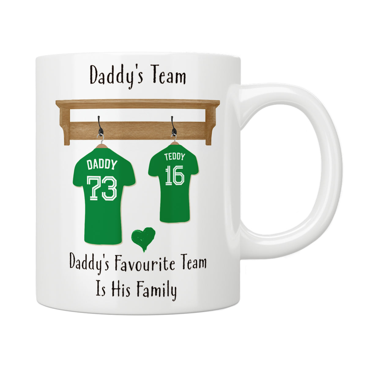 Personalised Daddy's Team Mug