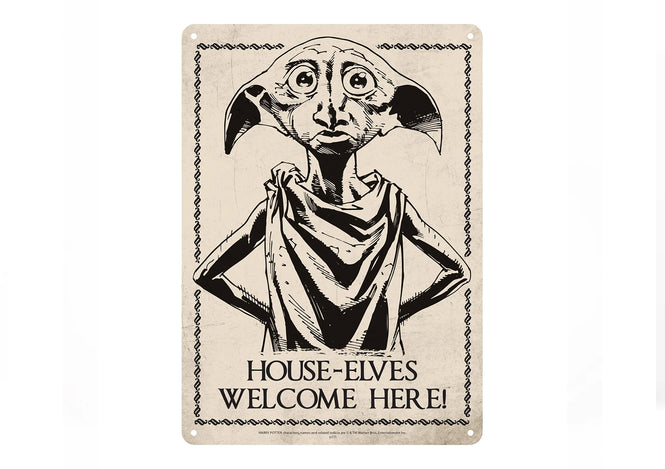 Official Harry Potter Dobby A5 Metal Wall Sign – Jazzy Giraffe
