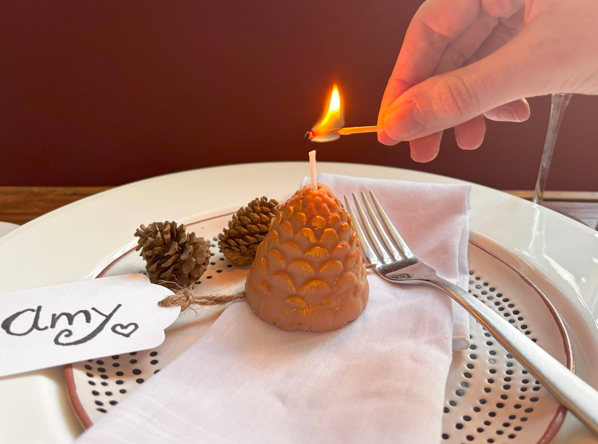 Pine Cone Christmas Scented Candle