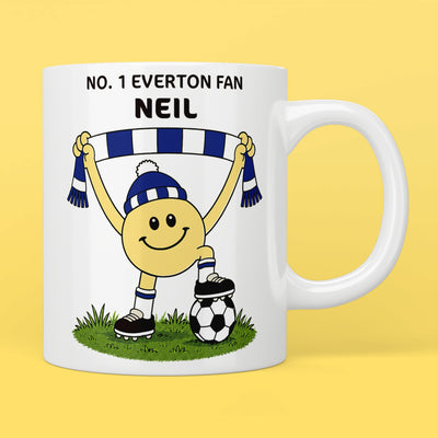 Personalised No. 1 Everton Fan Mug