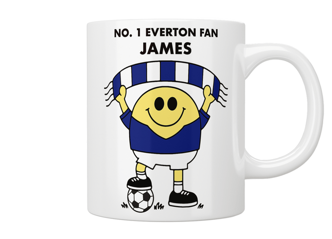 Personalised No. 1 Everton Fan Mug