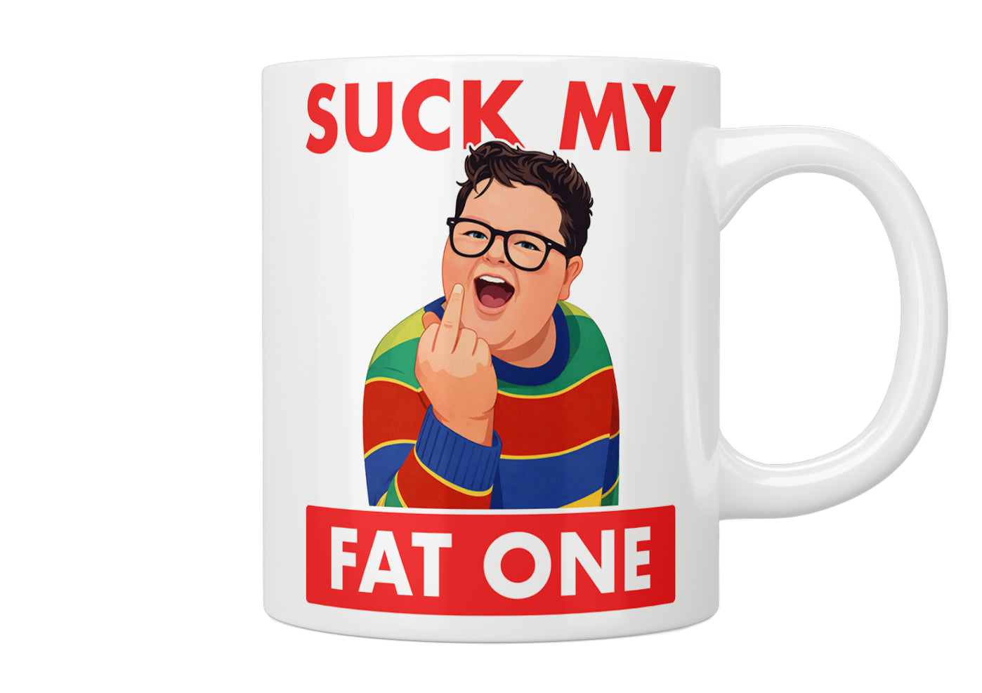 Stranger Things "Suck My Fat One" Derek Mug